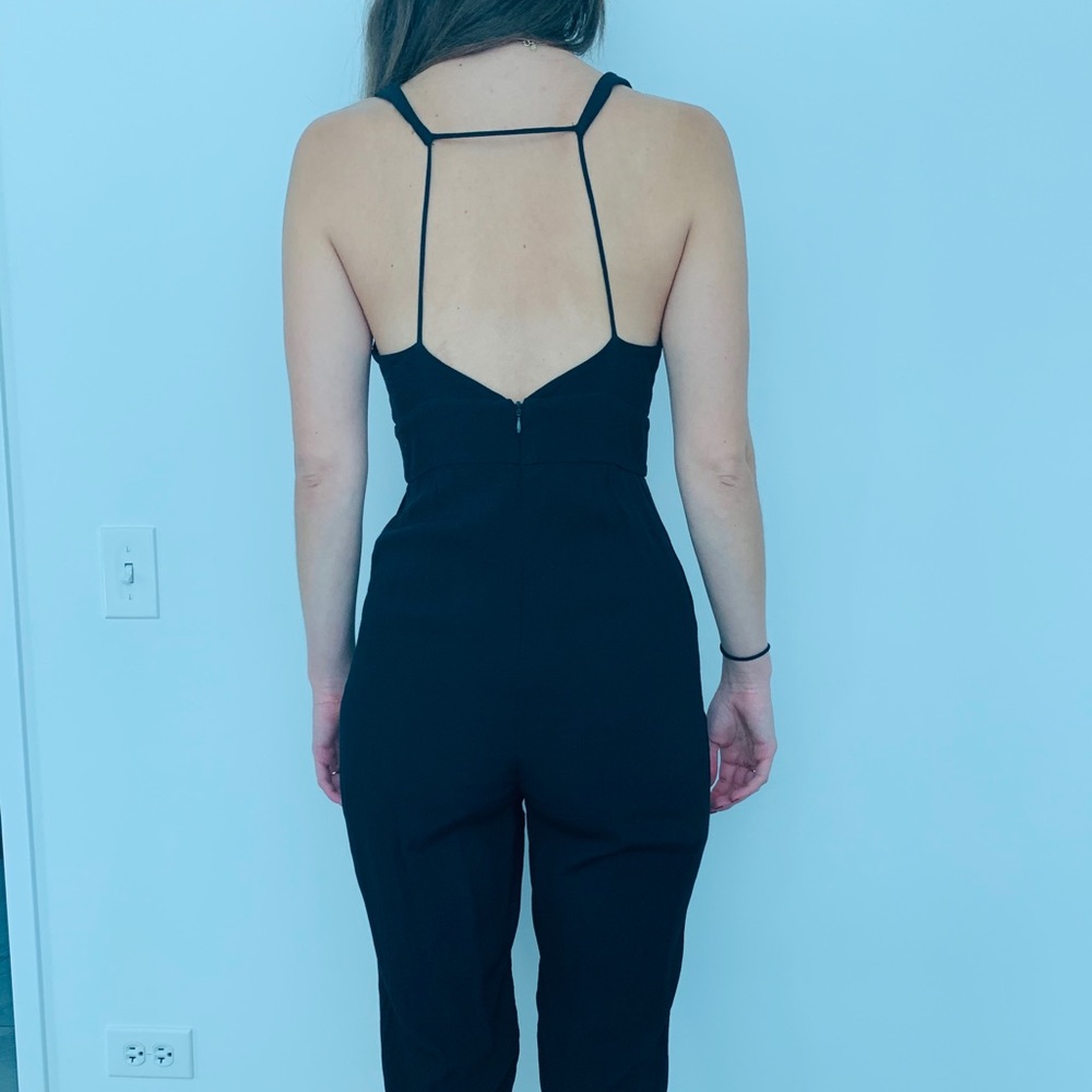 Jumpsuit with deep front cut